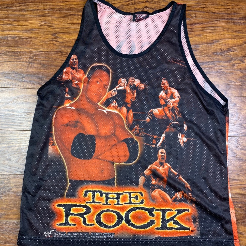 Vintage the rock wwf tank top - Picture 1 of 7